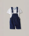 Conjunto De Playera Y Overol,AZUL MARINO